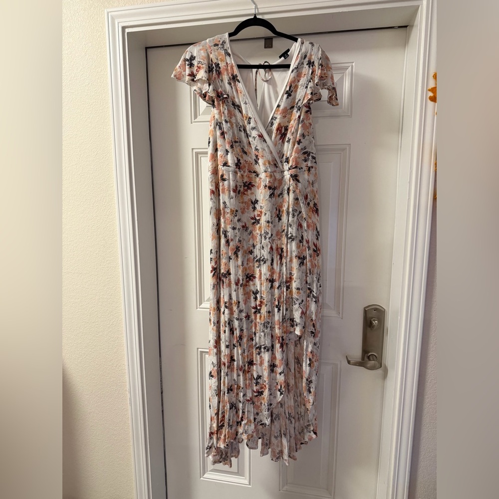 Torrid Floral Wrap “walk through” Dress